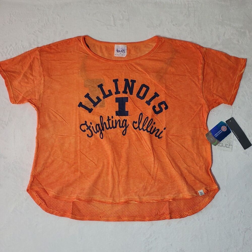 Touch by Alyssa Milano Illinois Fighting Illini Womens XL Mesh Back NWT